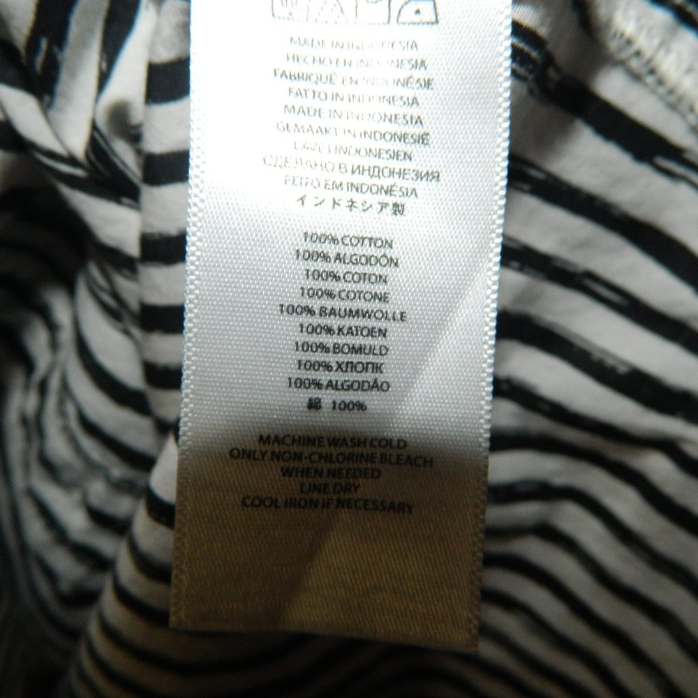 Michael Kors Striped Button Blouse Shirt Size M (Q-40) - Picture 4 of 5